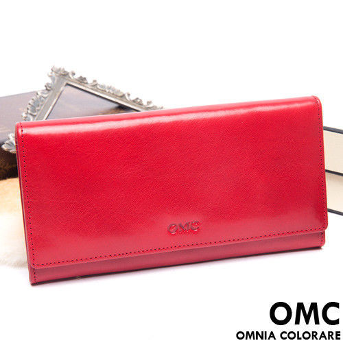 OMC - 原皮魅力系列多層多卡零錢式長夾-共3色