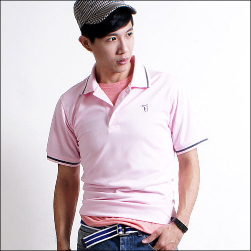 [H&G]EZ吸濕排汗運動涼感POLO衫(台灣製造)-粉色