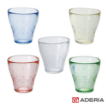 【ADERIA】日本進口小花系列玻璃杯5件套組