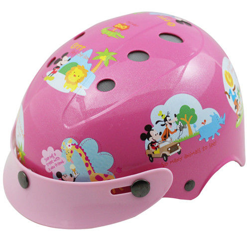 花米奇自行車兒童可調整式安全帽-粉紅色