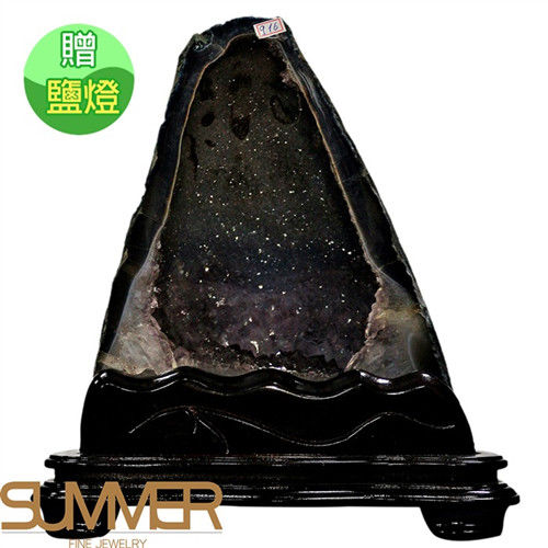【SUMMER寶石】《9.1kg》巴西3A天然紫晶洞《加贈鹽燈》(1122-06)