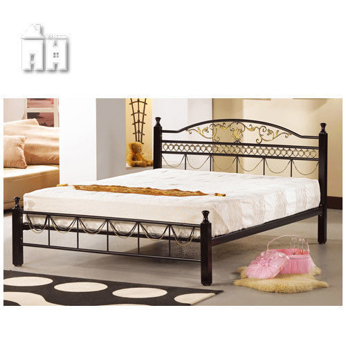 【AT HOME】艾爾3.5尺黑色單人鐵床(不含床墊)