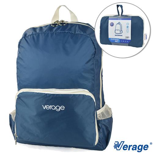 Verage~維麗杰 旅用摺疊後背旅行袋(藍)