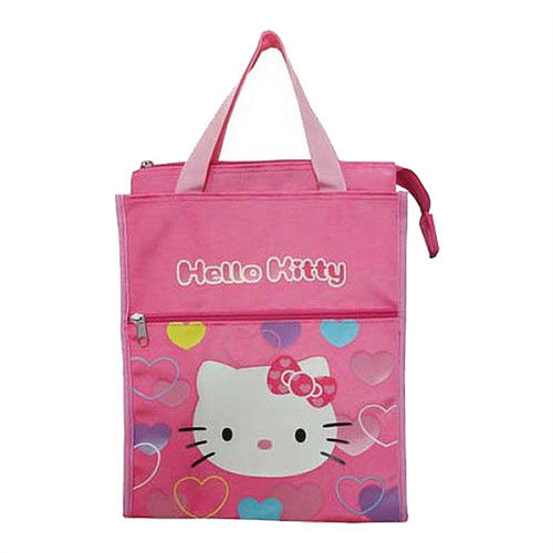 Hello Kitty直式補習袋-繽紛愛心