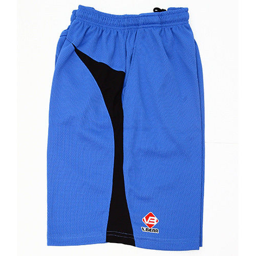 【V.BEAR】排汗透氣拼接款短褲(1119521亮藍)台灣製 排汗NO.1~MIT製