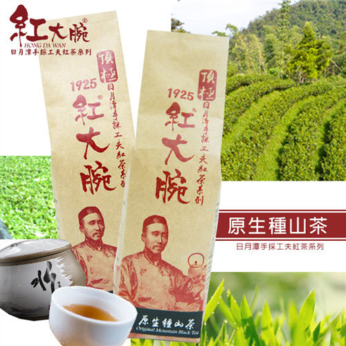 紅大腕1925頂級日月潭手採工夫紅茶-原生種山茶(75g裸包X2)