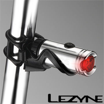 LEZYNE HECTO DRIVE USB充電光學透鏡LED都會騎乘照明警示後燈(亮銀)
