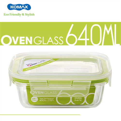 【韓國KOMAX】Oven Glass 耐熱玻璃保鮮盒640ml-58616