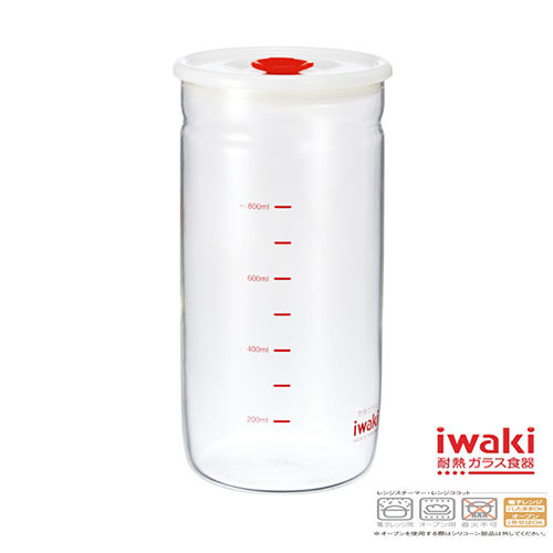 【iwaki】玻璃密封罐 1L(細長款)
