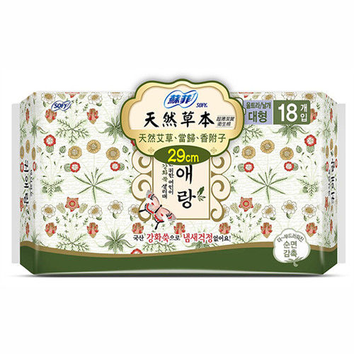 蘇菲天然草本衛生棉29cm(18片×4包)