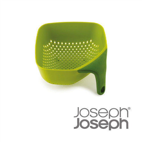 《Joseph Joseph英國創意餐廚》好好握方形濾籃(小綠)