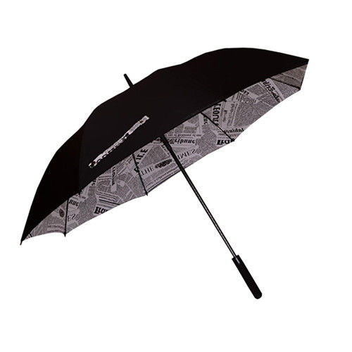 PUSH! 好聚好傘,99%抗紫外線降溫抗風多層雨傘戶外傘遮陽傘晴雨傘I31-1黑色配紐約時報口袋款