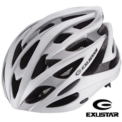 【Exustar】26孔自行車專用安全帽 (白)
