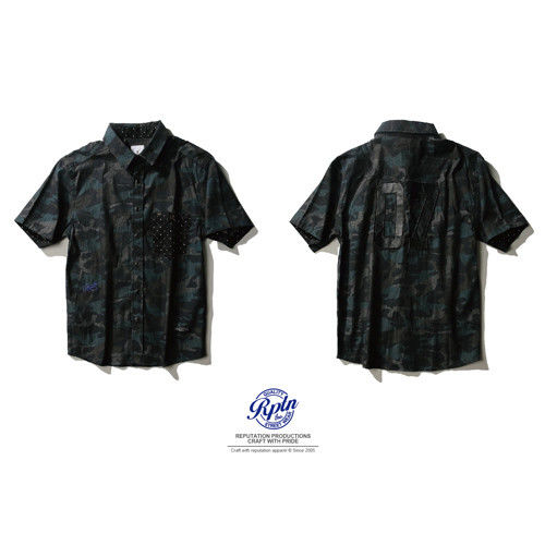 RPTN Shuiyu Little Stitching Camouflage Shirts-水玉點點拼接迷彩襯衫-行動