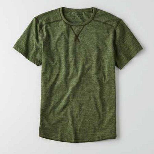 【American Eagle 】2016男時尚舒適面料橄欖綠色圓領短袖ㄒ恤(預購)