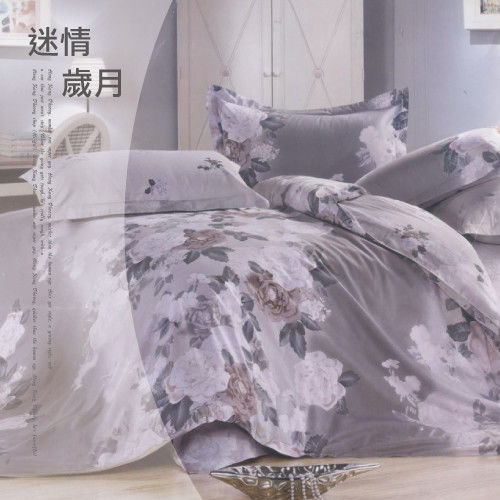 【韋恩寢具】純棉兩用被床包組-雙人/迷情歲月