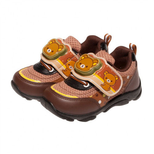 布布童鞋 Rilakkuma拉拉熊電燈運動鞋 [ AN3608I ] 咖啡款