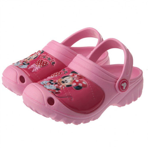 布布童鞋 Disney迪士尼米妮米老鼠粉色室內拖鞋布希鞋 [MI8903G ] 粉紅款