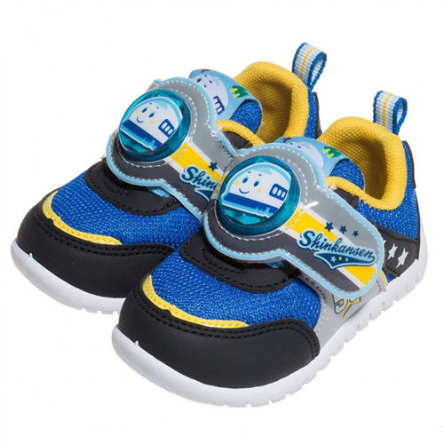 布布童鞋 Sanrio三麗鷗新幹線藍黑雙色電燈運動休閒鞋 [ CD3521D ] 黑色款