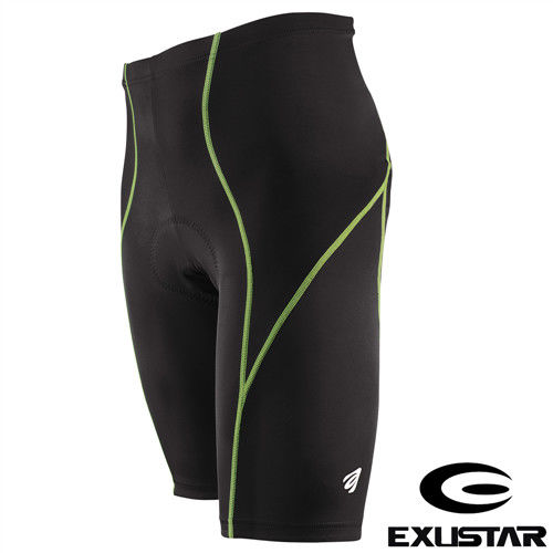 EXUSTAR 3D立體專業短車褲(綠) L