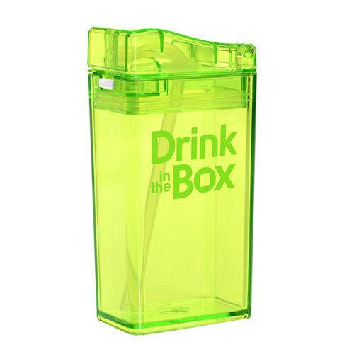 【Drink in the box】Tritan兒童運動吸管杯-果凍綠-行動