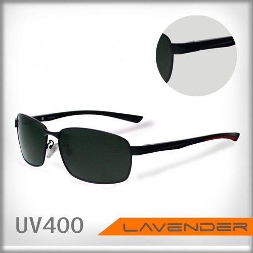 LAVENDER彈簧腳偏光太陽眼鏡1422C2-黑