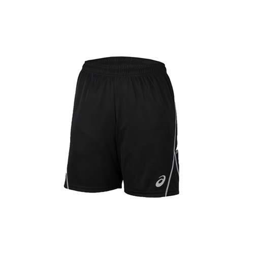 【ASICS】男排球練習短褲- 亞瑟士 黑白  100%聚酯纖維