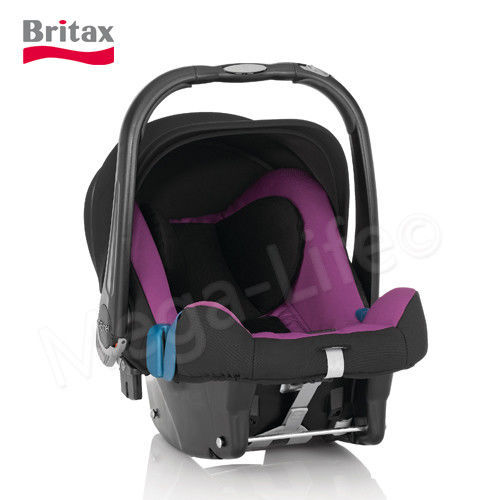 Britax-Agile單手收豪華三輪手推車+旗艦型提籃汽座(紫)