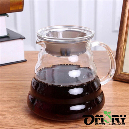 【OMORY】手沖式玻璃咖啡雲朵壺-600ML