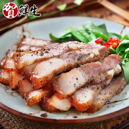 【賀鮮生】碳烤鹹豬肉2包(400g/包)