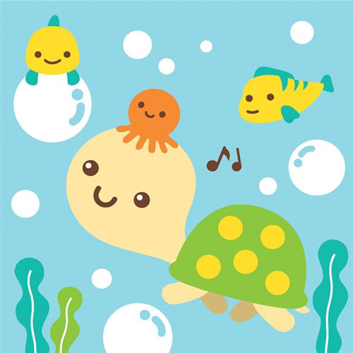 LOVIN 超萌韓版數字油畫海洋系列 可愛烏龜(8) 1幅