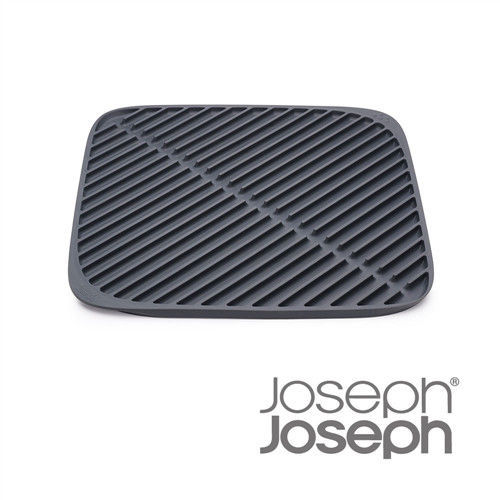 《Joseph Joseph英國創意餐廚》可摺疊瀝水軟墊(小灰)-85087