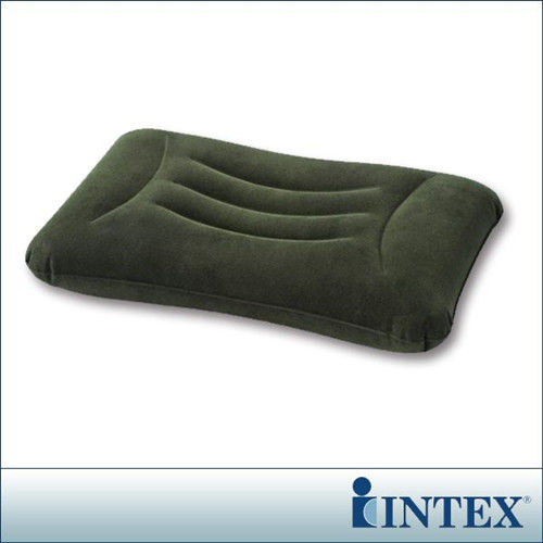 【INTEX】多用途《人體工學》植絨充氣枕/護腰枕-行動
