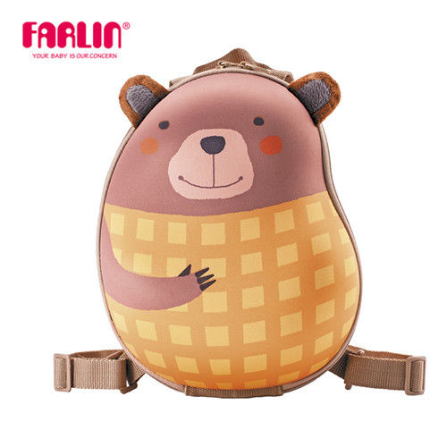 【Farlin】SinaMina 小童後背包 - 鬆餅熊