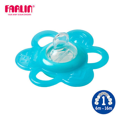 【Farlin】可換水小花咬牙固齒器(一階) - 藍色