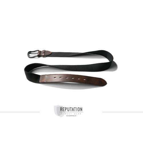 RPTN Cowhide Splice Canvas Leather belt - 牛皮拼接帆布皮帶-行動