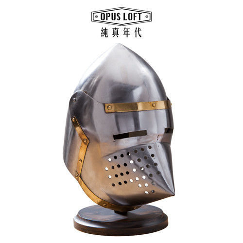 OPUS LOFT純真年代 復古歐洲武士尖嘴頭盔(含立架) IR80613