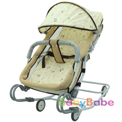 BabyBabe  雙管加寬分段彈搖椅/安撫椅