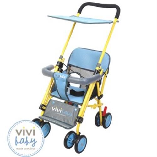 【ViVibaby】Easy Go 推車機車椅(黃藍/黃咖)