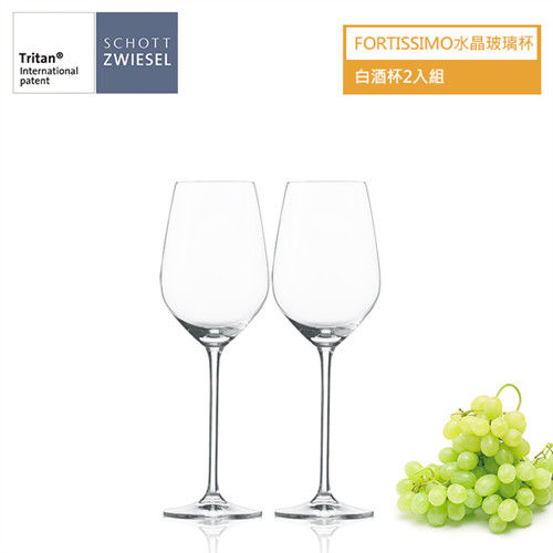 【德國蔡司SCHOTT ZWIESEL】Fortissimo無鉛水晶玻璃白酒杯(2入組)