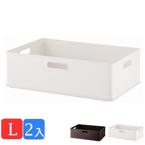 《舒適屋》簡約日系塑膠收納盒/整理箱-L(3款可選)(2入組)
