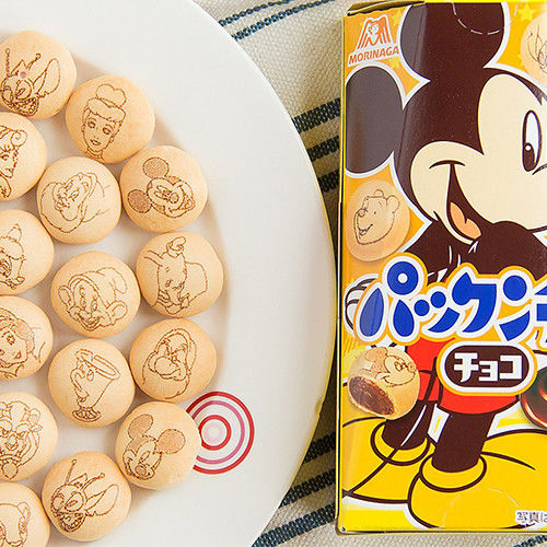 迪士尼控必搜集 高達30種圖案印在餅乾上【森永】米奇巧克力餅乾-(組合包:15盒)