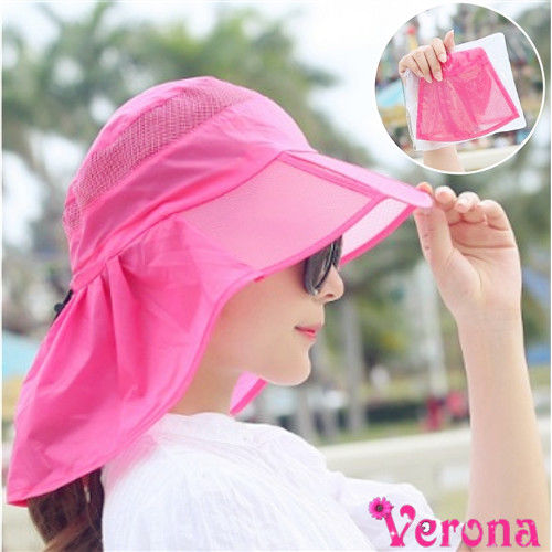 【Verona】可折疊攜帶式透氣遮陽帽沙灘帽