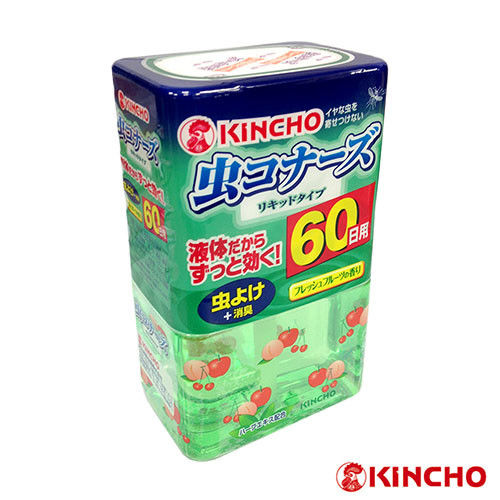 【日本金鳥】液體防蟲60日新鮮水果香(300ml)/4入