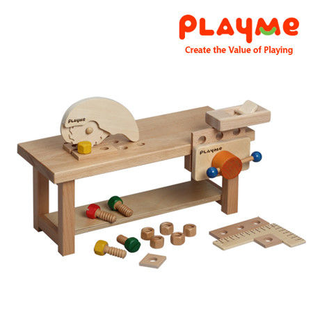【PlayMe】PlayMe工作檯~小木工體驗玩具