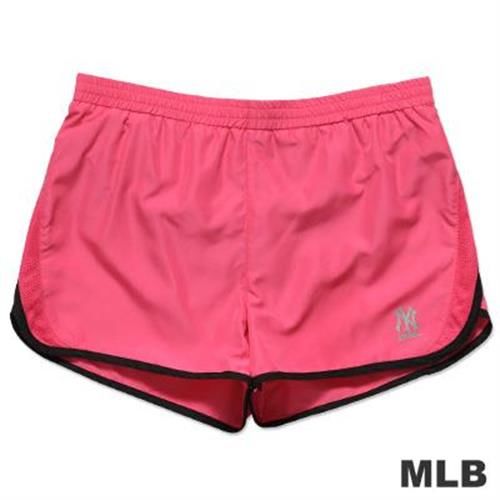 MLB-紐約洋基隊透氣運動短褲-深粉紅(女)