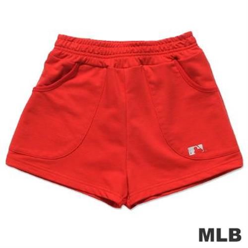 MLB-美國職棒大聯盟印花休閒短褲-紅(女)