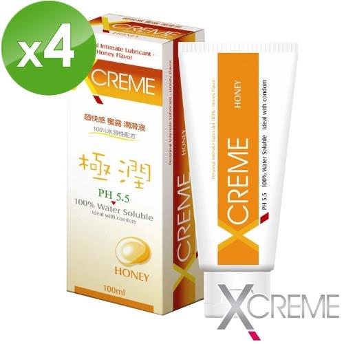 X-Creme 超快感PH5.5 蜜露潤滑液(100ml/條)X4