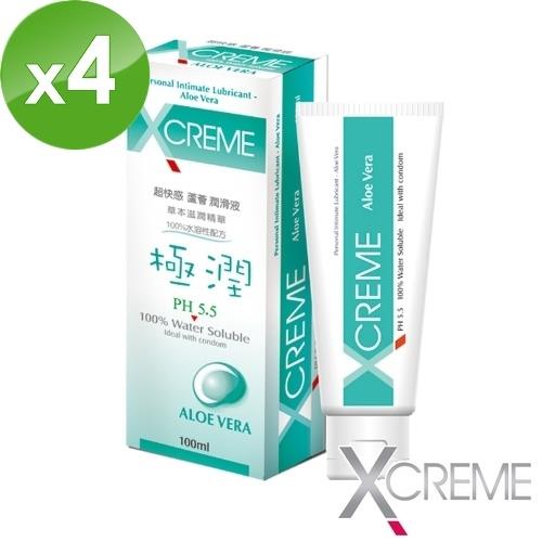 X-Creme 超快感PH5.5 蘆薈潤滑液 (100ml/條)X4