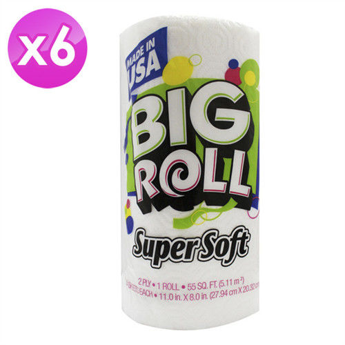 美國進口 Big Roll 廚房清潔紙巾(90抽) 6入組